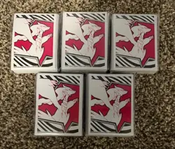 Lot Of 5 New Pokemon TCG White Flare ETB Card Sleeves, each 65ct. - Image 1