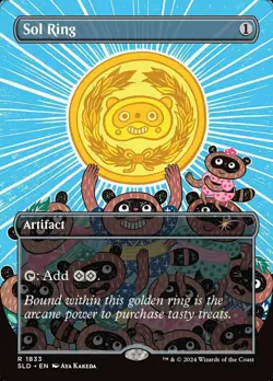1 x Sol Ring (1833) - Rainbow Foil - Secret Lair - NM-Mint - MTG - Image 1