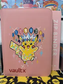 🔥 Custom Pokemon Gem Crown Binder – Hand Painted Vault X Zip Binder 🔥 (1 Of 1) - Image 1