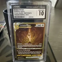 Pokemon TCG Arceus VSTAR Crown Zenith GG70/GG70 Secret Rare CGC 10 - Image 1