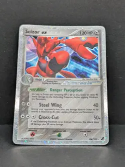 Scizor ex 108/115 Unseen Forces Holo Rare Pokemon TCG Nintendo MP - Image 3