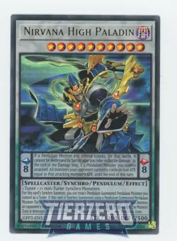 Yugioh Nirvana High Paladin GFP2-EN132 Ultra Rare 1st Edition Near Mint - Image 1