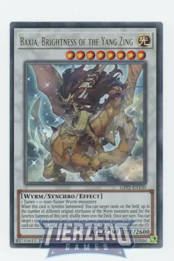 Yugioh Baxia, Brightness of the Yang Zing GFP2-EN130 Ultra Rare 1st Edition Near - Image 1