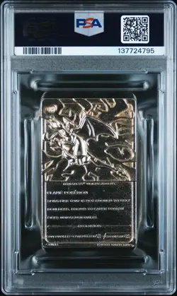 Charizard Pokemon Card Burger King 23K Gold Plated Promo Nintendo WOTC PSA 6 - Image 2