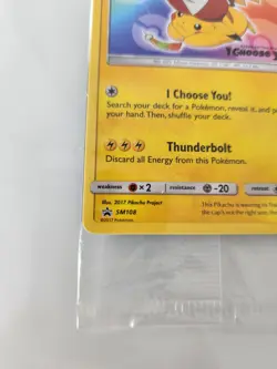 Pokemon TCG Ash's Pikachu Sealed Promo Card SM108 I Choose You Movie - Image 5