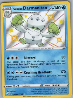 Galarian Darmanitan SV024/SV122 Shining Fates: Shiny Vault - Pokemon Card - NM - Image 1