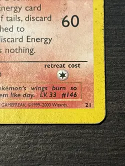 Moltres - 21 - Black Star Promo - WOTC - Pokemon Card - Image 5