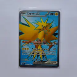 Pokemon Card Zapdos ex 192/165 Ultra Rare Scarlet & Violet 151 Near Mint - Image 1