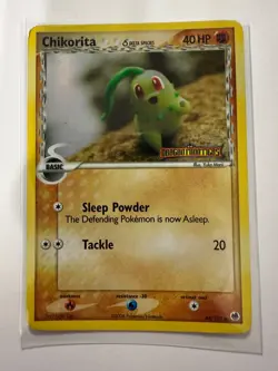 CHIKORITA [Delta Species] 44/101 Dragon Frontiers REVERSE HOLO Pokemon TCG card - Image 1