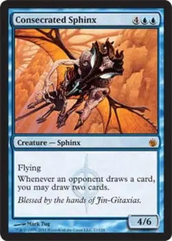 1 x Consecrated Sphinx - Mirrodin Besieged - Light Play - MTG - Image 1