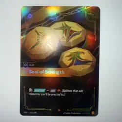 Seal of Strength 163/298 Origins OGN Epic Foil NM Riftbound Card - Image 1