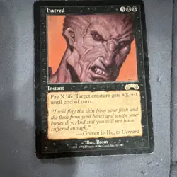 Magic: The Gathering Hatred 1997 Instant Card Brom Wizards Black Regular 143 - Image 1