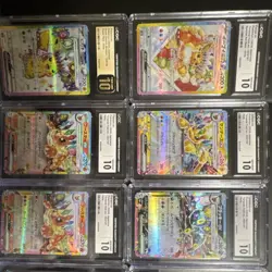 Pokemon TeraFest CGC 10 Holo Japanese Lot of 10 Pikachu Eevee Cards - Image 1