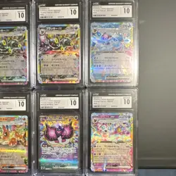 Pokemon TeraFest CGC 10 Holo Japanese Lot of 10 Pikachu Eevee Cards - Image 2