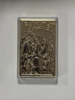 1999 POKEMON BURGER KING POKEBALL CHARIZARD 23K GOLD PLATED TRADING CARD SEALED - Image 4