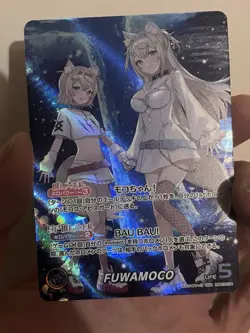 Hololive Card Game hBP03-004 FUWAMOCO OUR NM/M - Image 1