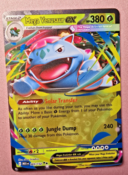 Mega Venusaur ex - 003/132 - Pokemon Tcg - Me01: Mega Evolution Holo - Nm - Image 2