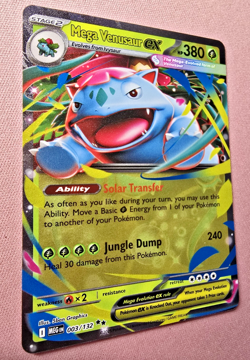 Mega Venusaur ex - 003/132 - Pokemon Tcg - Me01: Mega Evolution Holo - Nm - Image 3
