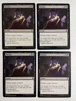 4x Mtg Commander Legends Murder NM/M Magic The Gathering - Image 1