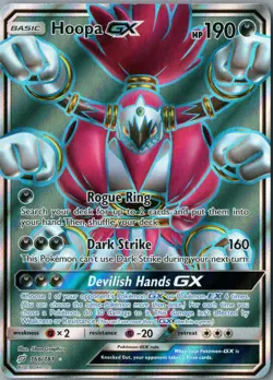 Hoopa GX (Full Art) Ultra Rare SM - Team Up 166/181 NM Holofoil - Pokemon - Image 1