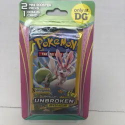 POKEMON DG BLISTER 2 MINI PACKS - SUN & MOON UNBROKEN BONDS - SEALED - Image 3