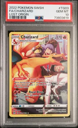Charizard PSA 10 - TG03/TG30 - Full Art - Lost Origin - Pokemon TCG - Image 1