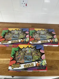 Pokemon TCG: Ascended Heroes 1st Partners Deluxe Pin Collection x3 New ✅ Fast 🚚 - Image 1