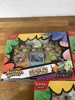 Pokemon TCG: Ascended Heroes 1st Partners Deluxe Pin Collection x3 New ✅ Fast 🚚 - Image 2
