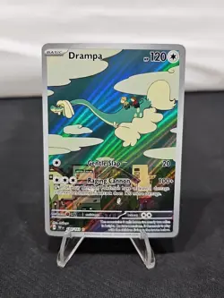 Drampa 184/162 Pokemon Sv05: Temporal Forces Illustration Rare Holo-LP-NM. - Image 1