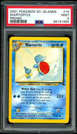 2001 Pokemon Southern Islands Wartortle 15/18 PSA 9 - Image 1