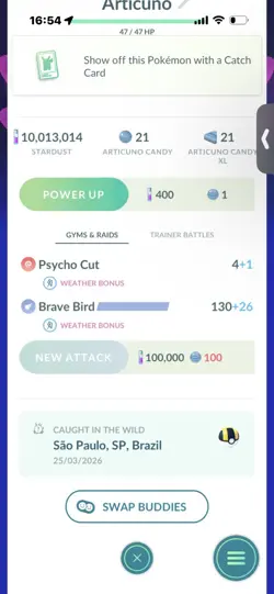 Pokemon Go Shiny Legendary Galerian Articuno - Image 2