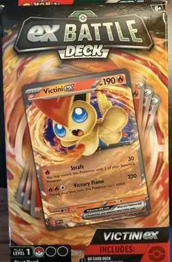 Victini EX Pokemon TCG Scarlet & Violet Start Deck Fire Type Brand New! - Image 1