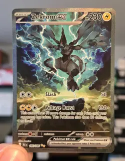 Pokemon TCG Zekrom ex 166/086 Ultra Rare Scarlet & Violet Black Bolt NM/M - Image 1