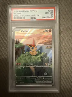 2025 Pokemon SVP EN Victini Unova Victini Illus. Collection PSA 10 Gem Mint! - Image 1
