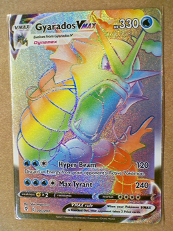 Pokemon Gyarados VMAX 207/203 Evolving Skies Full Art Holo 330HP Secret Rare Eng - Image 1