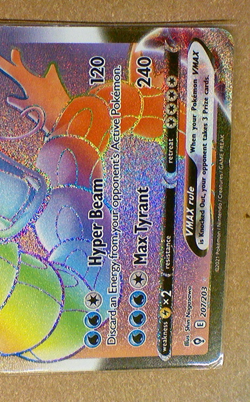 Pokemon Gyarados VMAX 207/203 Evolving Skies Full Art Holo 330HP Secret Rare Eng - Image 3