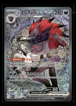 Pokemon 2026 Mega Evolution – Ascended Heroes N'S Zoroark EX SAR #286/217 - Image 1