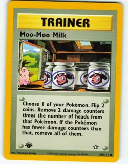 Moo-Moo Milk - 1st Edition - 101/111 Neo Genesis - Pokemon TCG - 2000 - Image 1