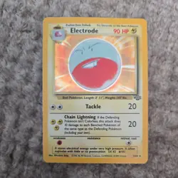 Pokemon TCG: 1999 Jungle Unlimited Electrode 2/64 Holo Rare MP - Image 1