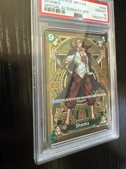 2025 ONE PIECE OP11 A FIST OF DIVINE SPEED - SHANKS SP ALT ART ST16-004 - PSA 10 - Image 2