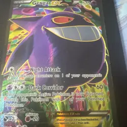 Pokemon Gengar EX (114 Full Art) 114/119 XY - Phantom Forces Holo-Damaged - Image 3