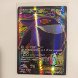 Pokemon Gengar EX 114/119 Full Art Ultra Rare Holo XY Phantom Forces 2014 NM/LP - Image 1