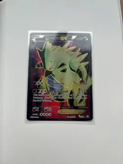 Pokemon TCG Tyranitar-EX Holo Full Art Ultra Rare Card Ancient Origins 91/98 - Image 1