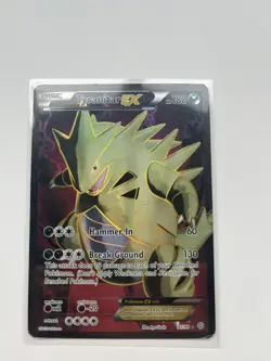 Pokemon TCG Tyranitar-EX Holo Full Art Ultra Rare Card Ancient Origins 91/98 - Image 3