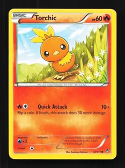 Torchic 12/111 HP Furious Fists English Pokemon Card TCG - Image 1