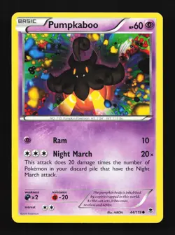 Pumpkaboo 44/119 Phantom Forces MP Pokemon Card TCG - Image 1
