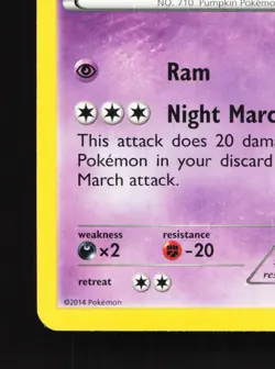 Pumpkaboo 44/119 Phantom Forces MP Pokemon Card TCG - Image 2