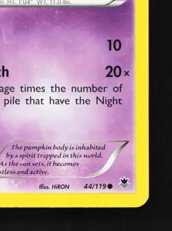 Pumpkaboo 44/119 Phantom Forces MP Pokemon Card TCG - Image 3
