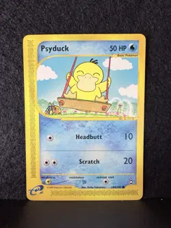 Pokemon TCG Aquapolis Psyduck Card 104/147 2002 Regular LP - Image 1