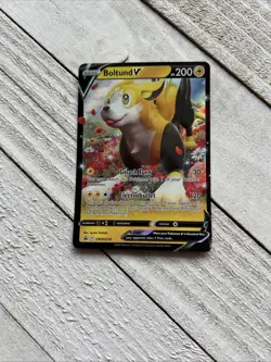 Boltund V - SWSH219 - Pokemon Sword & Shield Promo Ultra Rare Holo Card NM - Image 1